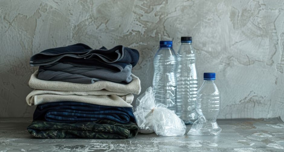 ペットボトルと古着